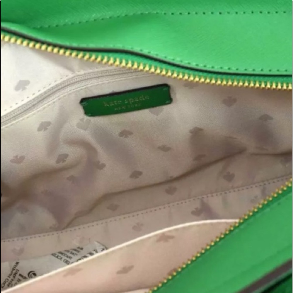 Kate spade medium satchel Cameron green bean new - Picture 5 of 6